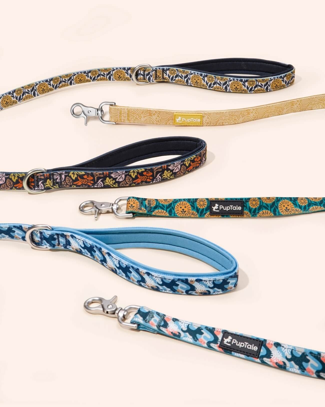 Dog Leash | Spring Sunflower Blue & Yellow