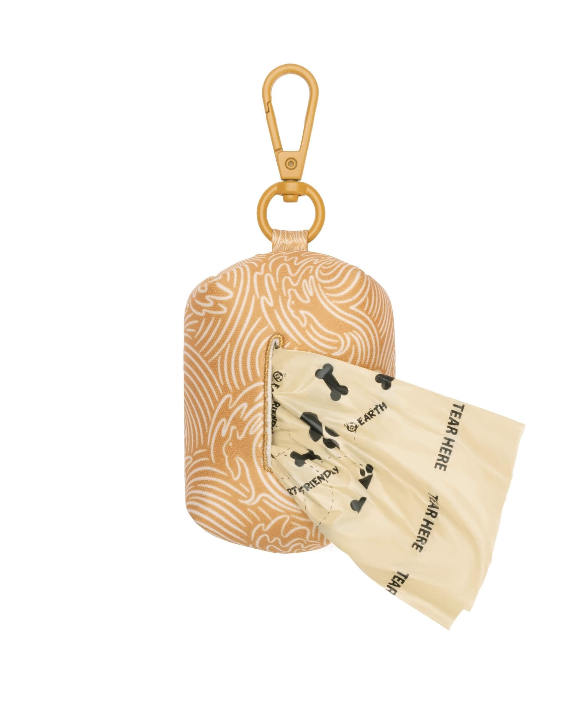 Dog Poop Bag Holder | Summer Wave Gold